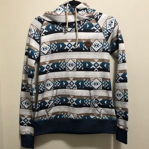 NWOT Burton Hoodie, Aztec Print